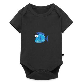 Fish George - Baby Premium short-sleeve bodysuit - black - Front