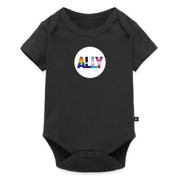 Ally - LGBTIQ Queer Gay Pride CSD Verbündetenschaf - Baby Premium Kurzarmbody - Schwarz - Vorne