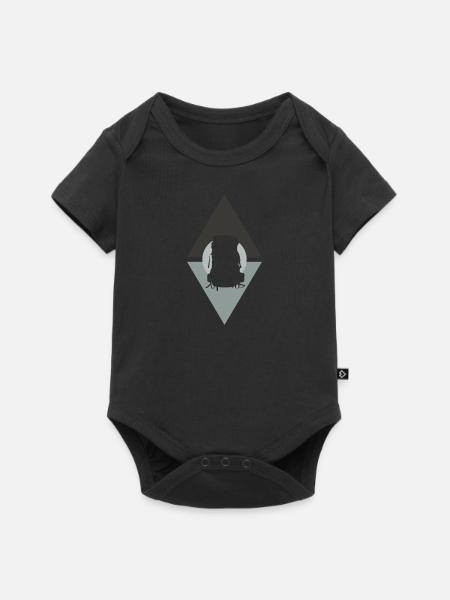 Backpacker Pilger Backpacker - Baby Premium Kurzarmbody - Schwarz