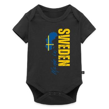 Fabriqué en Suède, fierté suédoise - Body à manches courtes Premium Bébé - noir - Devant