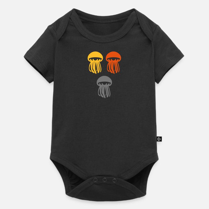 méduse - Body à manches courtes Premium Bébé - noir