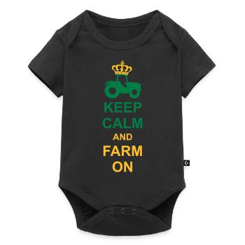 Ferme Keep Calm - Body à manches courtes Premium Bébé - noir - Devant