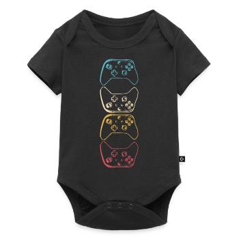 Gamer Controller Gaming jeux vidéo rétro Jeu 4 - Body à manches courtes Premium Bébé - noir - Devant