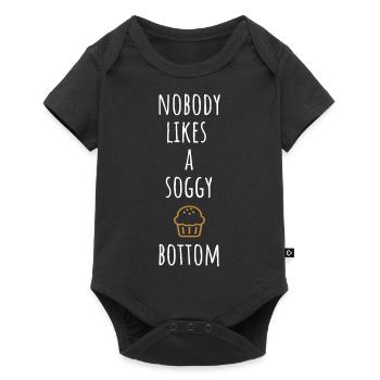 Niemand mag einen aufgeweichten Hintern - Baby Premium Kurzarmbody - Schwarz - Vorne