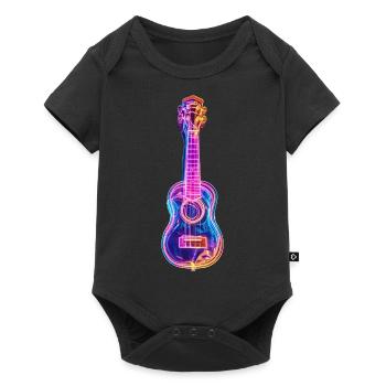 Ukulele - Baby Premium Kurzarmbody - Schwarz - Vorne