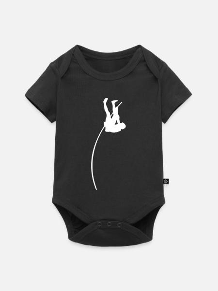 Stabhochsprung - Baby Premium Kurzarmbody - Schwarz