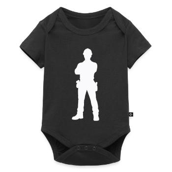 Construction Worker Construction Silhouette - Baby Premium short-sleeve bodysuit - black - Front