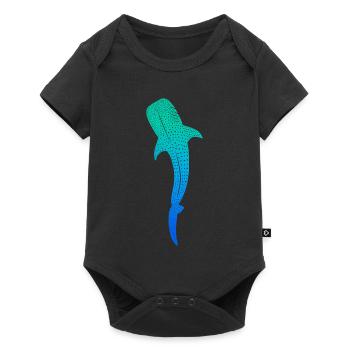 Requins-baleines Enfants colorés Hommes, garçons Requin-baleine - Body à manches courtes Premium Bébé - noir - Devant