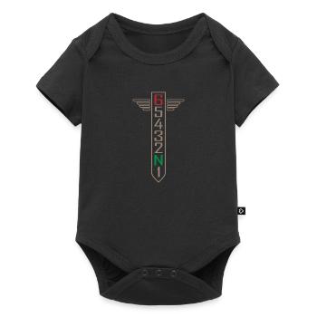 Motorcycle Bike Gift Gas Hobby Lifestyle - Baby Premium short-sleeve bodysuit - black - Front