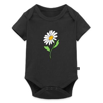 Marguerites - Body à manches courtes Premium Bébé - noir - Devant