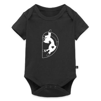 En spirale chat cadeau Fibonacci épisode mathématiques - Body à manches courtes Premium Bébé - noir - Devant