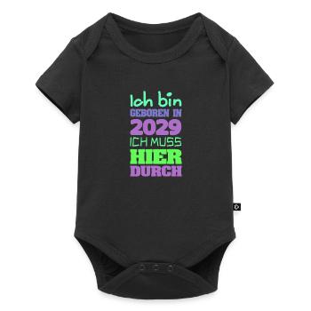 2029 - Baby Premium short-sleeve bodysuit - black - Front