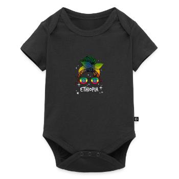 Éthiopie - Body à manches courtes Premium Bébé - noir - Devant