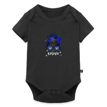 Kosovo - Body à manches courtes Premium Bébé - noir - Devant
