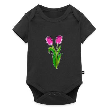 Beautiful Tulips Plant Lovers Poison - Baby Premium short-sleeve bodysuit - black - Front
