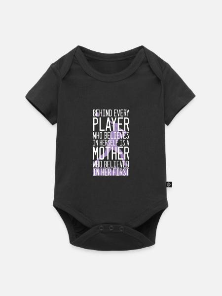 Softball - Baby Premium Kurzarmbody - Schwarz