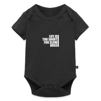 Life is too short for slow dogs IGP Mondioring - Baby Premium short-sleeve bodysuit - black - Front