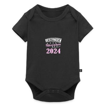 Führerschein 2024 Fahrprüfung Führerscheinprüfung - Baby Premium Kurzarmbody - Schwarz - Vorne