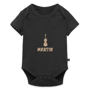 Martin as viola - Baby Premium short-sleeve bodysuit - black - Front
