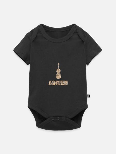 Bratsche Adrien - Baby Premium Kurzarmbody - Schwarz