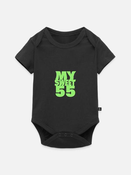 Süß 55 - Baby Premium Kurzarmbody - Schwarz