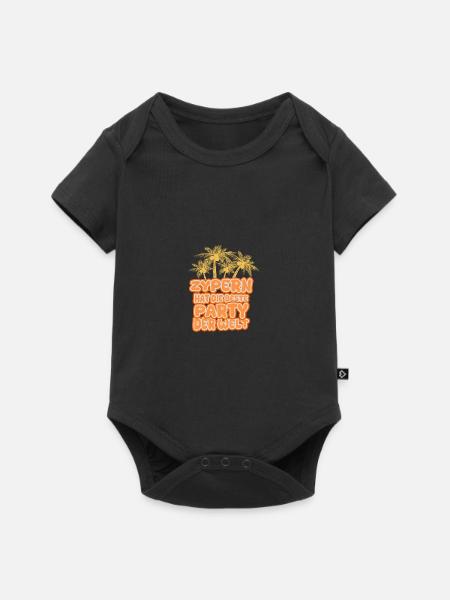Zypern - Baby Premium Kurzarmbody - Schwarz