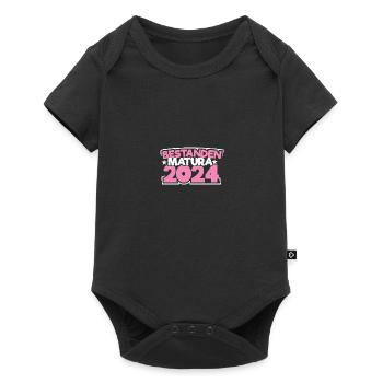 Matura 2024 Maturareise Maturafeier Maturant - Baby Premium Kurzarmbody - Schwarz - Vorne