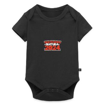 Matura 2024 Maturareise Maturafeier Maturant - Baby Premium Kurzarmbody - Schwarz - Vorne