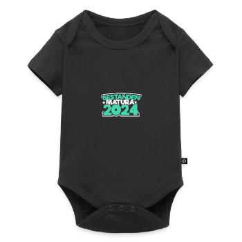 Matura 2024 Maturareise Maturafeier Maturant - Baby Premium Kurzarmbody - Schwarz - Vorne