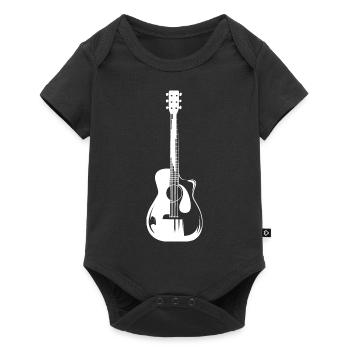 Western Gitarre Symbol icon Gitarrist Musiker - Baby Premium Kurzarmbody - Schwarz - Vorne