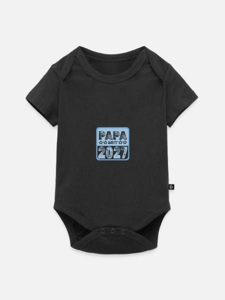 2027 - Baby Premium Kurzarmbody - Schwarz