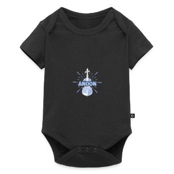Andon als Vorname - Baby Premium Kurzarmbody - Schwarz - Vorne