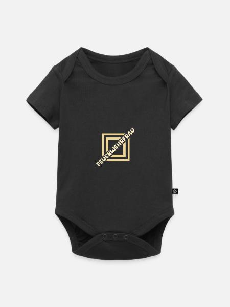 Feuerwehrfrau - Baby Premium Kurzarmbody - Schwarz