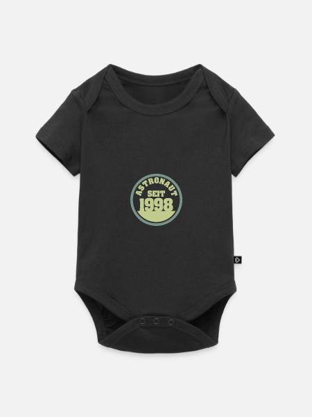 1998 - Baby Premium Kurzarmbody - Schwarz