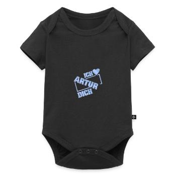 Artur as a couple - Baby Premium short-sleeve bodysuit - black - Front