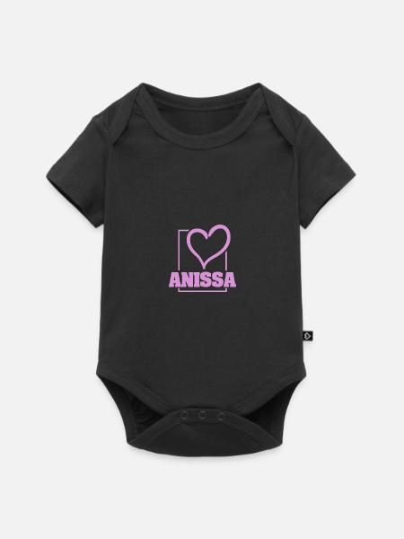 Bachelorette Aniss - Baby Premium Kurzarmbody - Schwarz