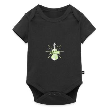 String instrument J - Baby Premium short-sleeve bodysuit - black - Front