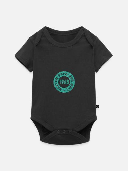1968 - Baby Premium Kurzarmbody - Schwarz
