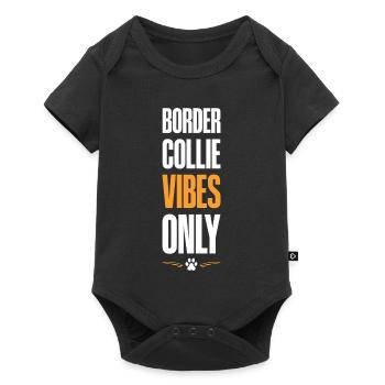Ambiance Border Collie uniquement - Body à manches courtes Premium Bébé - noir - Devant