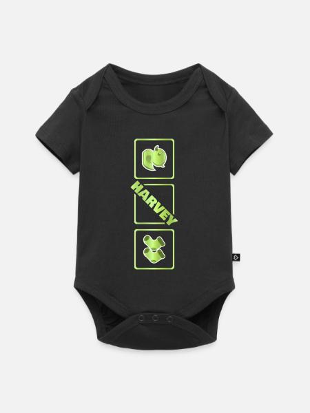 Geschenk für Harvey - Baby Premium Kurzarmbody - Schwarz