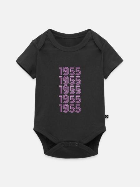 Feiern 1955 - Baby Premium Kurzarmbody - Schwarz