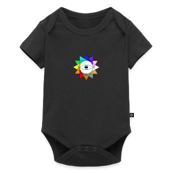 Dodeka Star Third Eye 12 rayons - Body à manches courtes Premium Bébé - noir - Devant