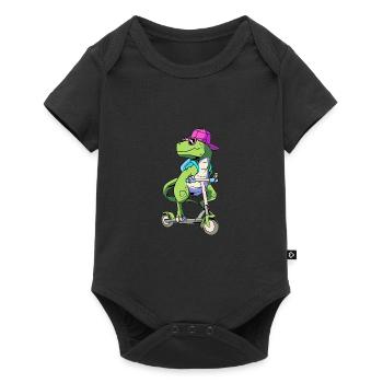 Scooter Roller - Baby Premium Kurzarmbody - Schwarz - Vorne