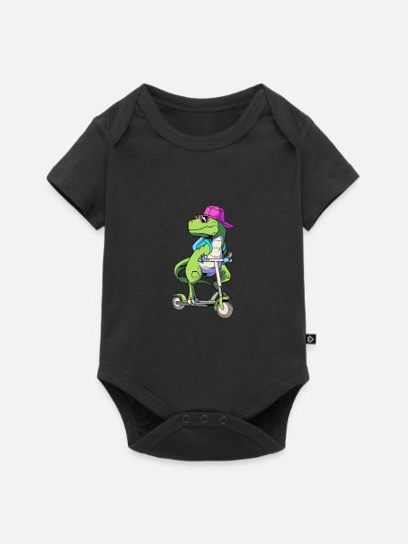 Scooter Roller - Baby Premium Kurzarmbody - Schwarz