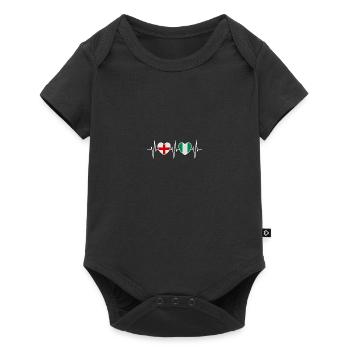 England and Nigeria Nigerian Flag Flags - Baby Premium short-sleeve bodysuit - black - Front
