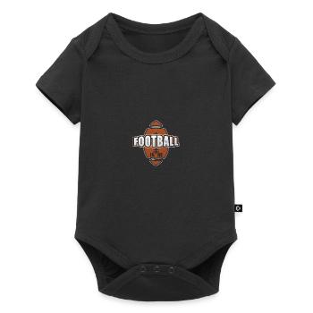 Le football américain en moi Joueurs de football américain - Body à manches courtes Premium Bébé - noir - Devant