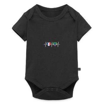 France and Ethiopia Ethiopian flag Flag - Baby Premium short-sleeve bodysuit - black - Front