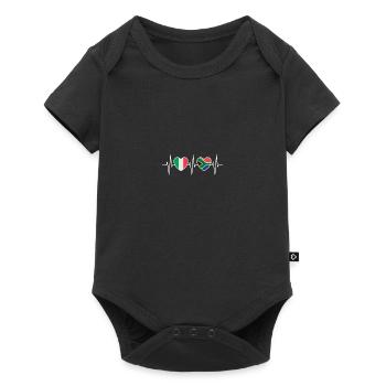 Italy and South Africa South African flags - Baby Premium short-sleeve bodysuit - black - Front