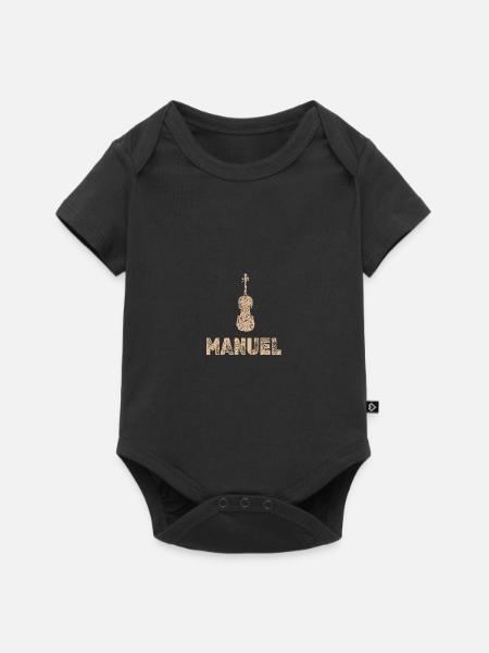 Manuel als Bratsche - Baby Premium Kurzarmbody - Schwarz