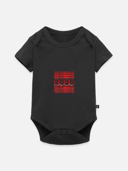 2020 2020 - Baby Premium Kurzarmbody - Schwarz
